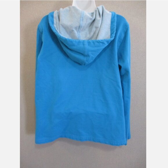 Quacker Factory DreamJeannes Zip Up Jacket w/ Rhinestone Spray Size Large w/Hood - Picture 4 of 7